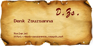 Denk Zsuzsanna névjegykártya